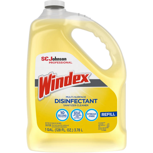 Windex® Multi-Surface Disinfectant Sanitizer Cleaner - 128 fl oz (4 quart) - Disinfectant, Residue-free, Anti-bacterial 