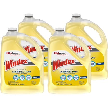 Windex® Multi-Surface Disinfectant Sanitizer Cleaner - 128 fl oz (4 quart) - Disinfectant, Residue-free, Anti-bacterial 