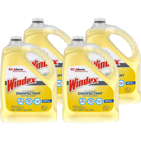 Windex® Multi-Surface Disinfectant Sanitizer Cleaner - 128 fl oz (4 quart) - Disinfectant, Residue-free, Anti-bacterial 