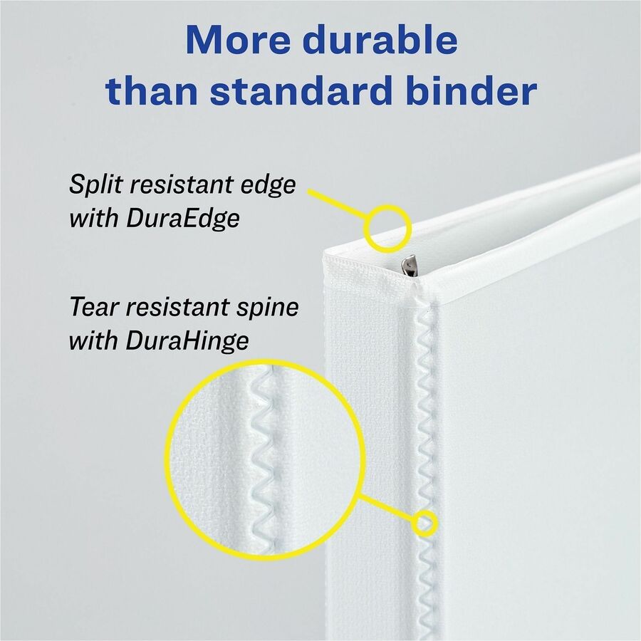 Avery® Durable View Binders - EZD Rings - 4" Binder Capacity - Letter - 8 1/2" x 11" Sheet Size - 780 Sheet Capacity - 3