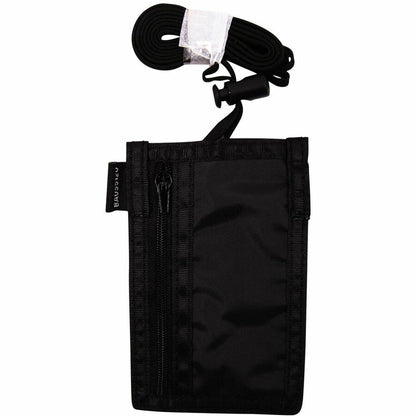 SICURIX Carrying Case (Pouch) Business Card - Black - Nylon Body - 3" Height x 0.4" Width - 12 / Box
