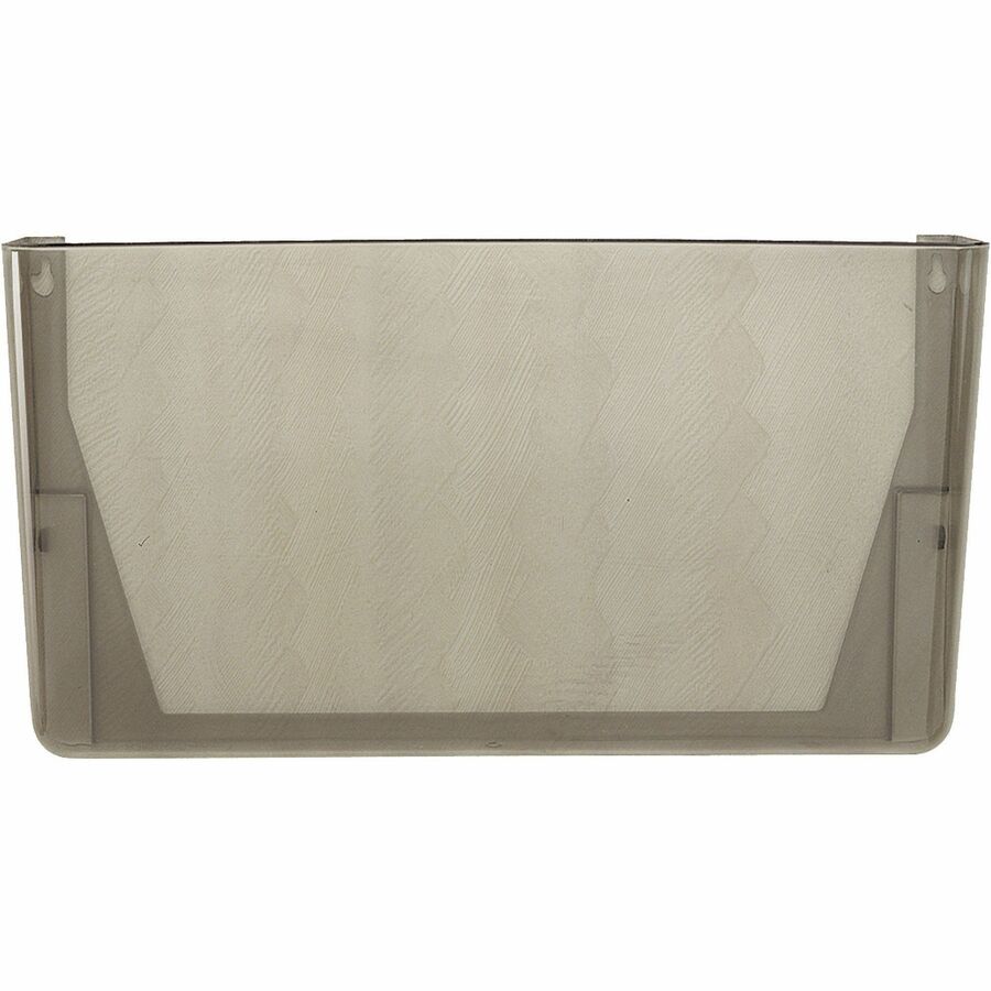Officemate Mountable Wall File - 7" Height x 13" Width x 4.12" Depth - Smoke - Plastic - 4 / Carton