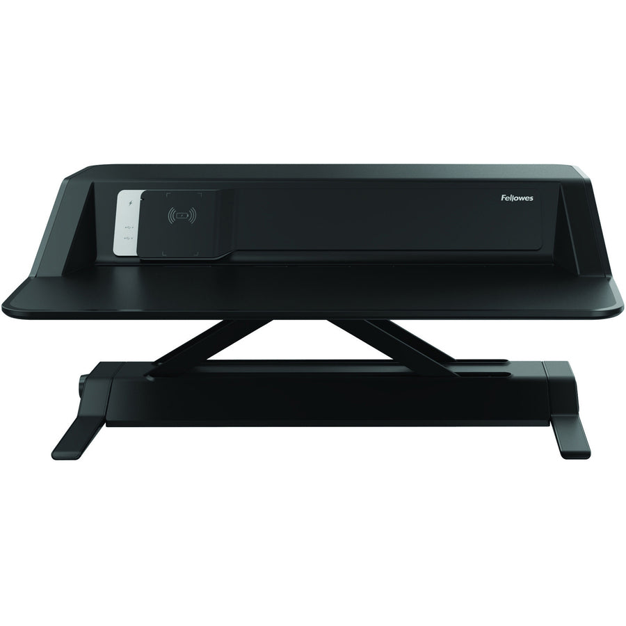 Fellowes Lotus DX Sit-Stand Workstation - 35 lb Load Capacity - 5.50" Height x 32.75" Width x 24.25" Depth - Black - Ant