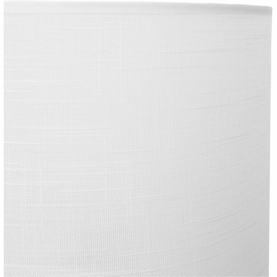 Lorell LED Contemporary Floor Lamp - 65" Height x 12" Width - 10 W LED Bulb - Brushed Nickel - Floor-mountable - Silver