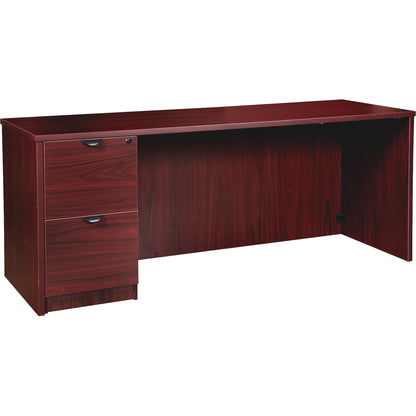 Lorell Prominence 2.0 Left-Pedestal Credenza - Rectangle - 29" Height x 66" Width x 24" Depth, 1" Thickness Top - Total 