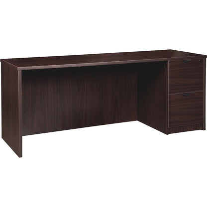 Lorell Prominence 2.0 Right-Pedestal Credenza - 29" Height x 72" Width x 24" Depth, 1" Thickness Top - Total Drawer(s): 