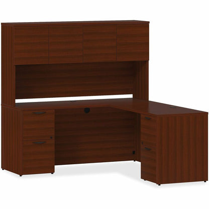 Lorell Prominence 2.0 Right-Pedestal Desk - Rectangle - 1" Thickness Top, 29" Height x 66" Width x 30" Depth - Total Dra