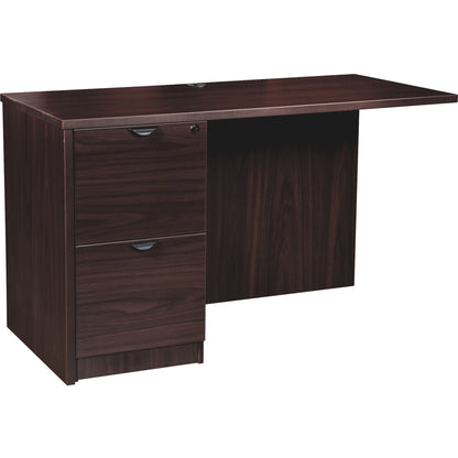 Lorell Prominence 2.0 Left Return - 29" Height x 48" Width x 24" Depth, 1" Thickness Top - Total Drawer(s): 2 - Band Edg