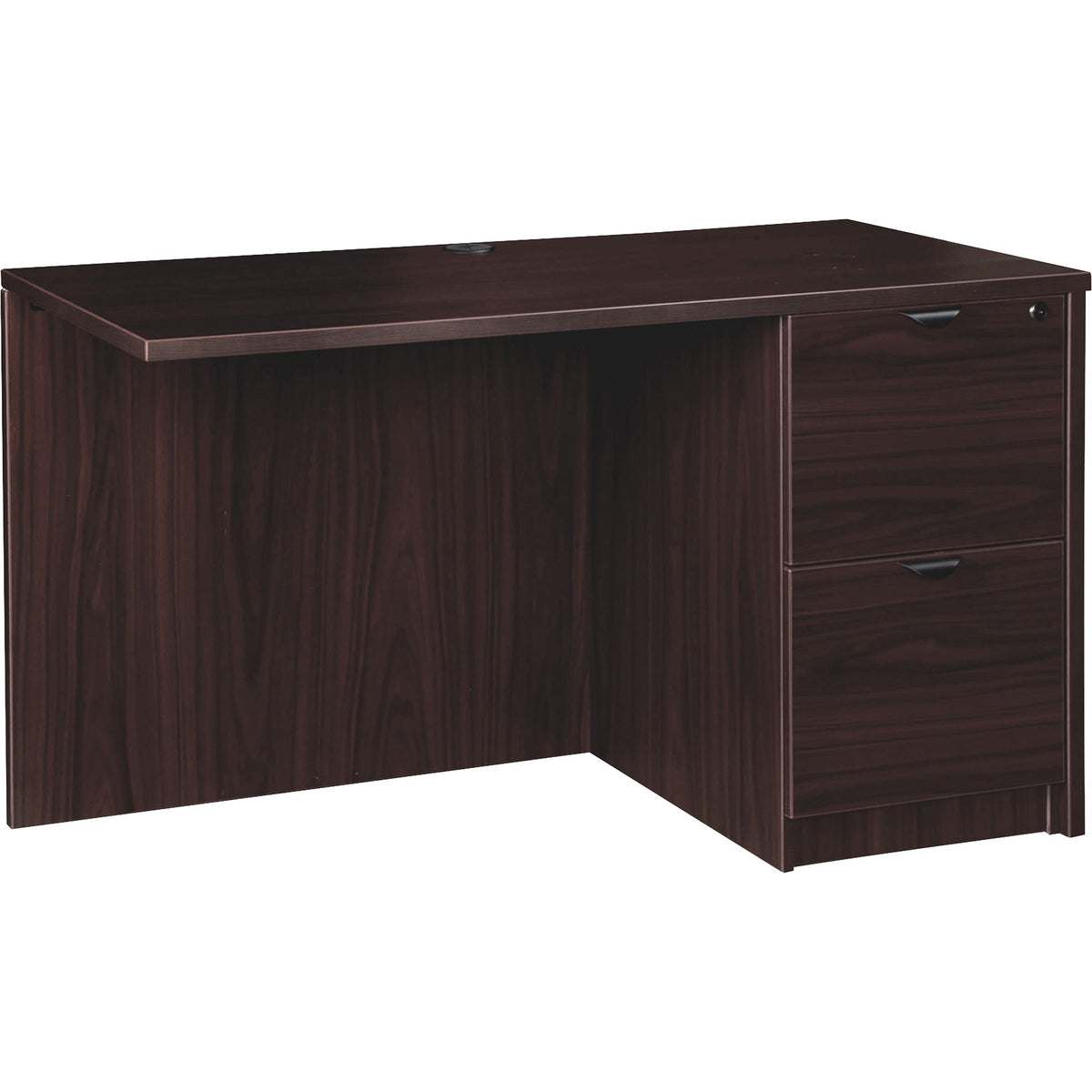 Lorell Prominence 2.0 Right Return - 29" Height x 48" Width x 24" Depth, 1" Thickness Top - Total Drawer(s): 2 - Band Ed