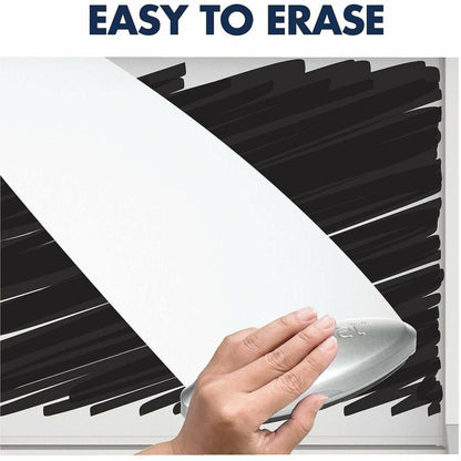 Quartet Motion Dual-Track Mobile Magnetic Dry-Erase Easel - 40" (3.3 ft) Width x 68" (5.7 ft) Height - White Painted Ste