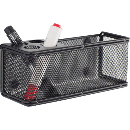 Onyx Mesh Magnetic Marker Basket - 3" Height x 8" Width x 3.25" Depth - Sturdy, Magnetic, Scratch Resistant, Chip Resist