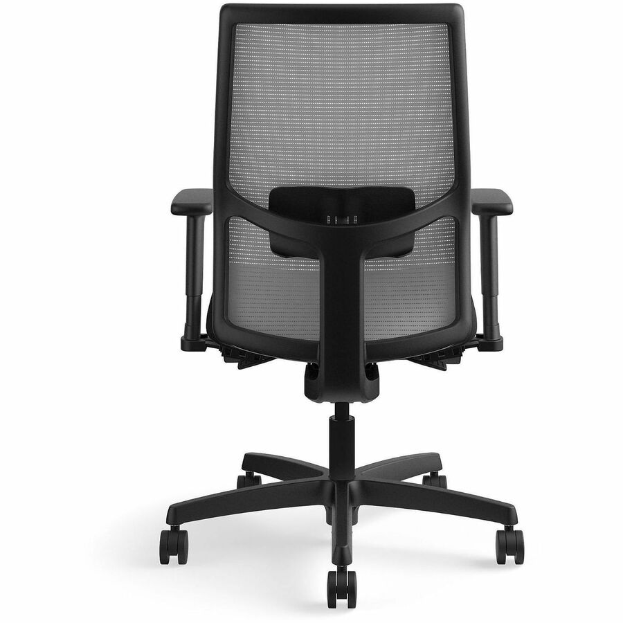 HON Ignition HIWMMKD Task Chair - Black Seat Color - Fabric Seat Material - Fog Back Color - Ilira-stretch Back Material