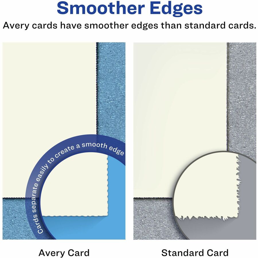 Avery® Postcards, Ivory, Two-Sided, 4-1/4" x 5-1/2" , 100 Cards (5919) - 79 Brightness - 4 1/4" x 5 1/2" - 80 lb Basis W