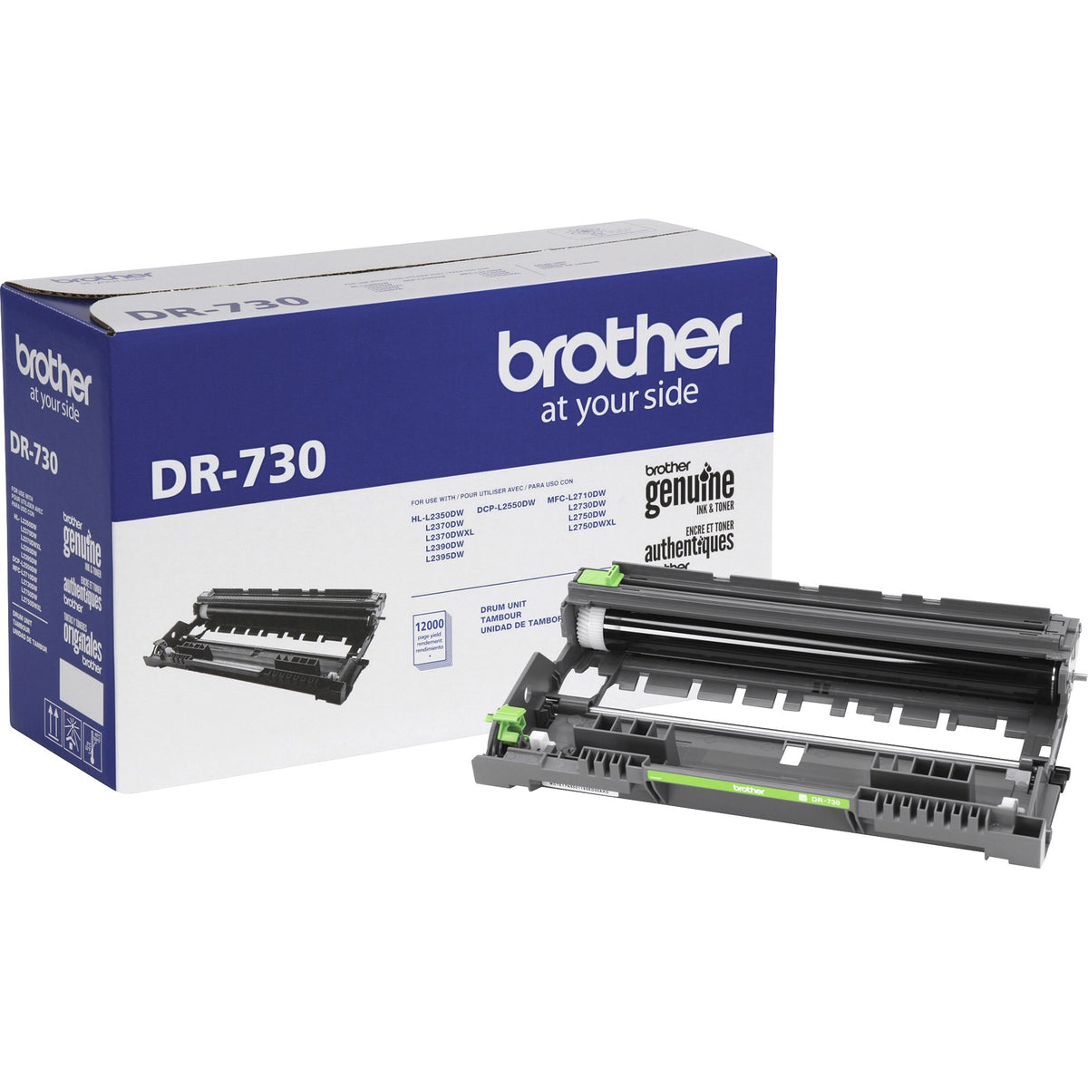 Brother DR-730 Drum Unit - Laser Print Technology - 12000 Pages - Black - 1 Each