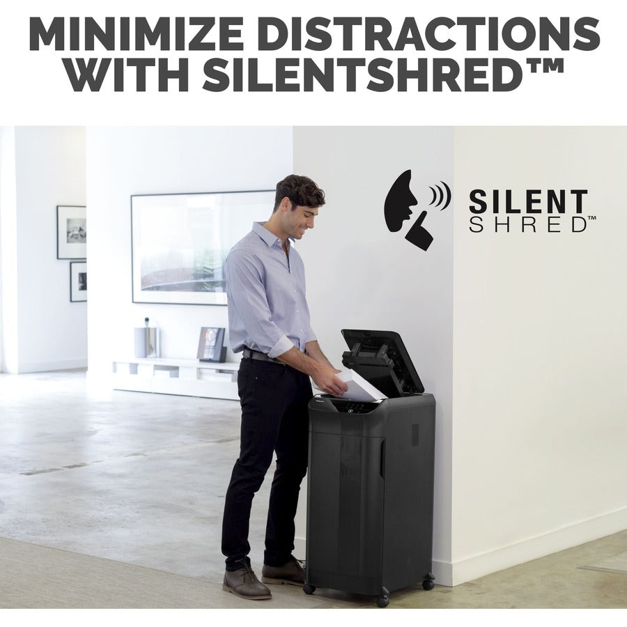 Fellowes AutoMax 350C Auto Feed Cross-Cut Shredder - Non-continuous Shredder - Cross Cut - 350 Per Pass