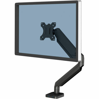 Fellowes Platinum Mounting Arm for Monitor - Black - Height Adjustable - 1 Display(s) Supported - 19.70" to 32" Screen S