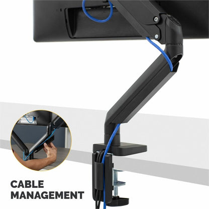 Fellowes Platinum Mounting Arm for Monitor - Black - Height Adjustable - 1 Display(s) Supported - 19.70" to 32" Screen S