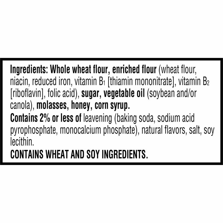 Kellogg's Grahams Honey Crackers - Individually Wrapped - Honey - 0.49 oz - 2/Pack - 200 / Carton