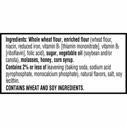 Kellogg's Grahams Honey Crackers - Individually Wrapped - Honey - 0.49 oz - 2/Pack - 200 / Carton