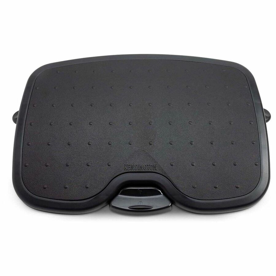 Kensington SmartFit Solemate Plus Foot Rest - 3.50" to 5" Adjustable Height - 30° Tilt - Black - 1 Each - TAA Compliant