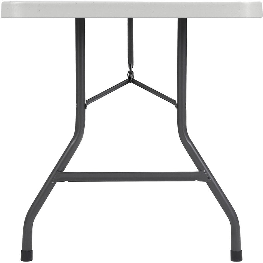 Lorell Extra-Capacity Ultra-Lite Folding Table - Light Gray Top - Dark Gray Base - 750 lb Capacity - 1 Each
