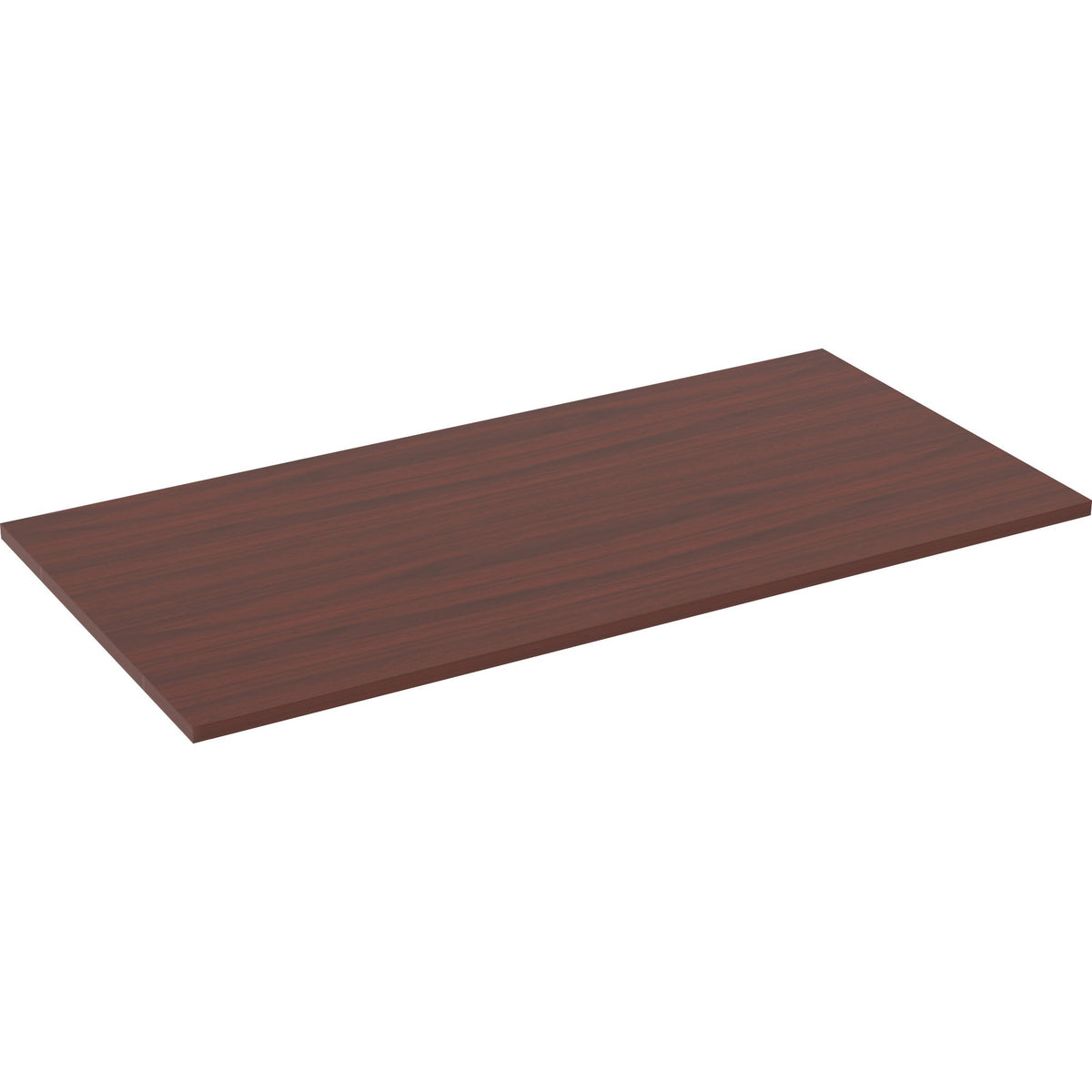 Lorell Relevance Series Tabletop - 59.9" Width x 29.5" Depth x 1" Thickness Table Top - Straight Edge - Finish: Mahogany