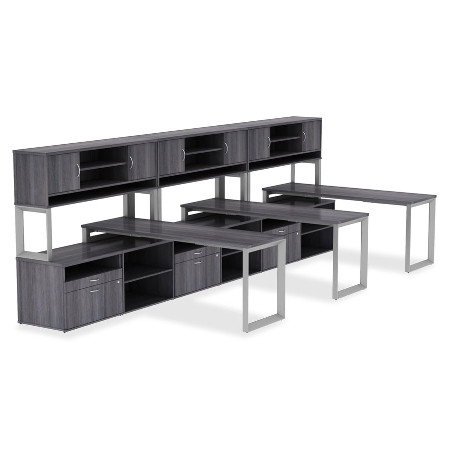 Lorell Relevance Series Tabletop - 59.9" Width x 29.5" Depth x 1" Thickness Table Top - Straight Edge - Finish: Mahogany