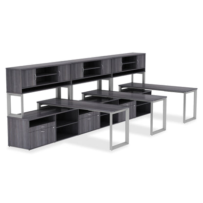 Lorell Relevance Series Tabletop - 59.9" Width x 29.5" Depth x 1" Thickness Table Top - Straight Edge - Finish: Mahogany