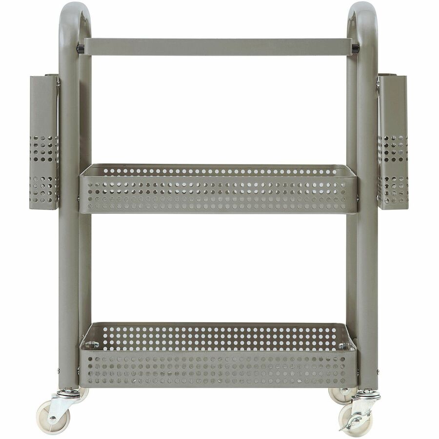 Lorell Mobile File Cart - 12.50" Length x 22.40" Width x 25.25" Height - Metal Frame - Champagne Gold - 1 Each