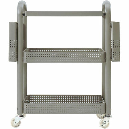 Lorell Mobile File Cart - 12.50" Length x 22.40" Width x 25.25" Height - Metal Frame - Champagne Gold - 1 Each