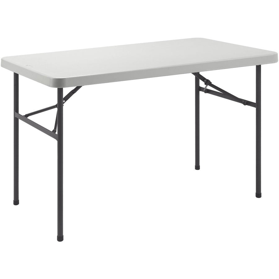 Lorell Ultra-Lite Banquet Table - Light Gray Rectangle Top - Dark Gray Base - 450 lb Capacity - 1 Each