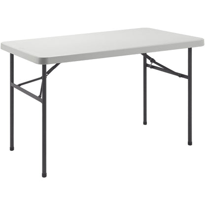 Lorell Ultra-Lite Banquet Table - Light Gray Rectangle Top - Dark Gray Base - 450 lb Capacity - 1 Each