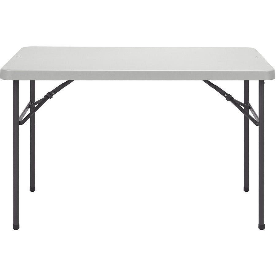 Lorell Ultra-Lite Banquet Table - Light Gray Rectangle Top - Dark Gray Base - 450 lb Capacity - 1 Each