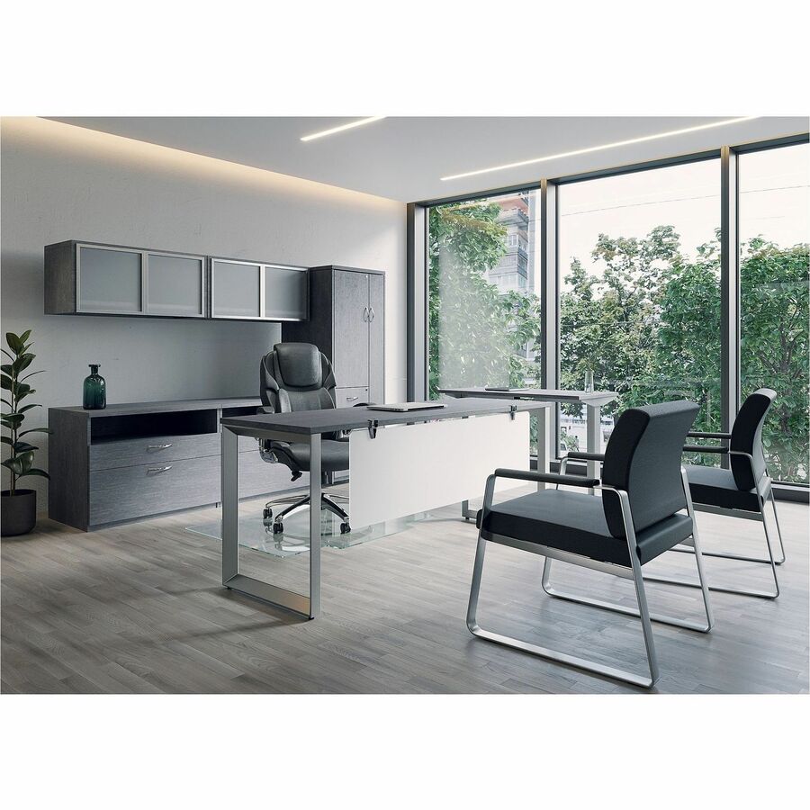 Lorell Essentials/Revelance Tall Storage Cabinet - 65.6" Height x 23.6" Width x 23.6" Depth - Total Drawer(s): 2 - 2 She