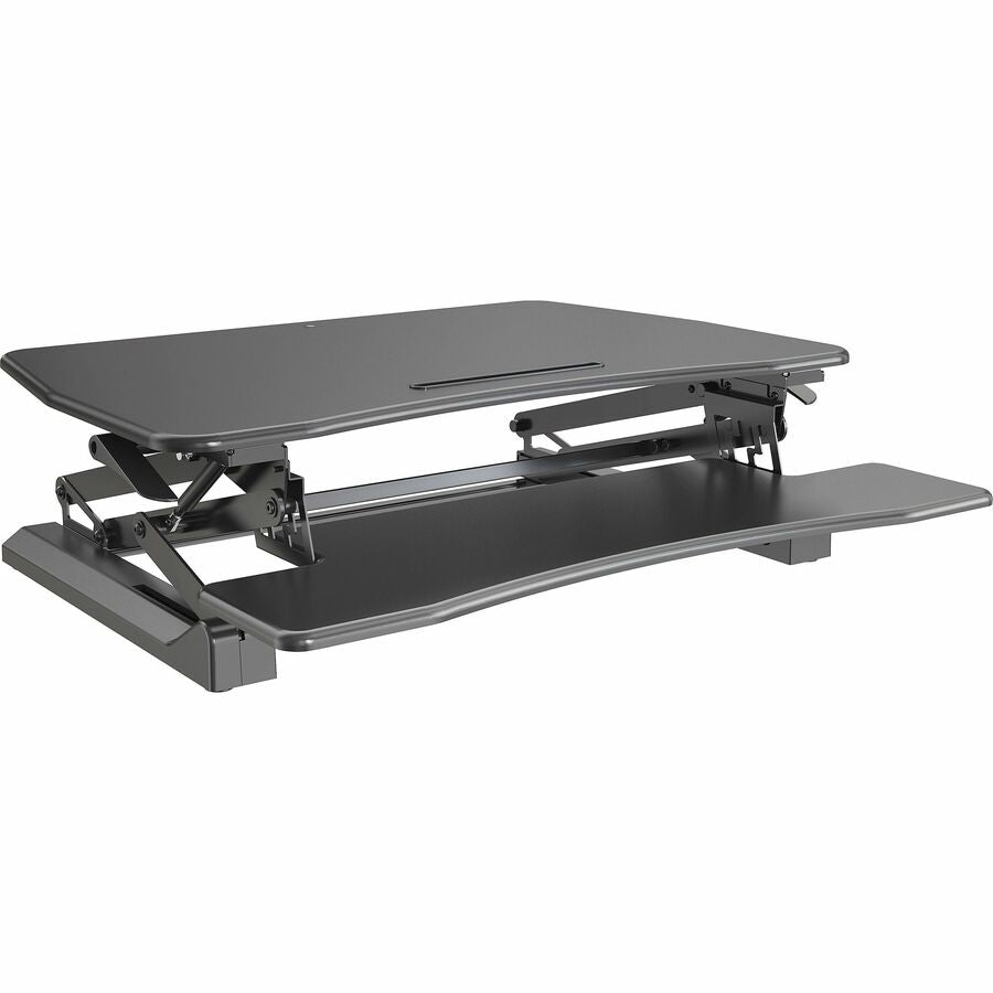 Lorell Gas Lift Monitor Riser - Flat Panel Display Type Supported - 19.50" Height x 35.50" Width x 23.25" Depth - Deskto