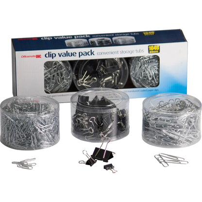 Officemate Clip Value Pack - Jumbo - No. 2 - 13" Width - 10 Sheet Capacity - for Document, Paper - Smooth, Reusable, Sto