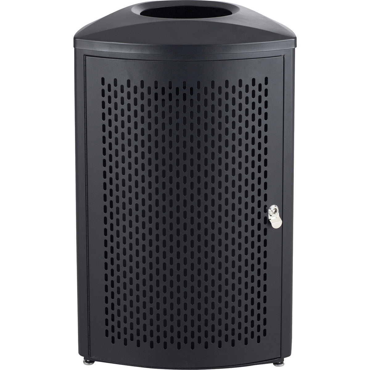 Safco Nook Indoor Waste Receptacle - 13 gal Capacity - Triangular - Durable, Powder Coated, Perforated, Corrosion Resist