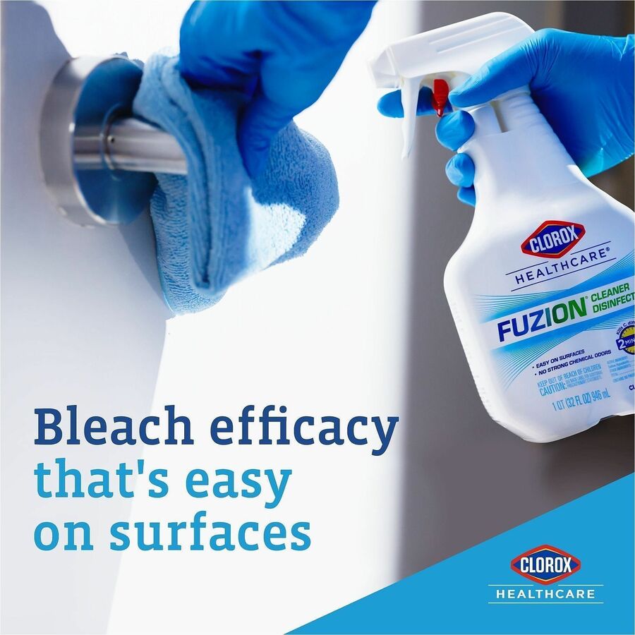 Clorox Healthcare Fuzion Cleaner Disinfectant Spray - For Multi Surface - Ready-To-Use - Spray - 32 fl oz (1 quart) - 9 