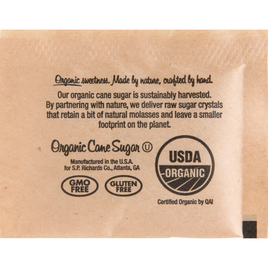 Genuine Joe Turbinado Natural Cane Sugar Packets - 0.159 oz (4.5 g) - Molasses Flavor - Natural Sweetener - 200/Box - 2 