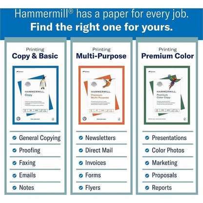 Hammermill Colors Recycled Copy Paper - Salmon - Letter - 8 1/2" x 11" - 20 lb Basis Weight - Smooth - 10 / Carton