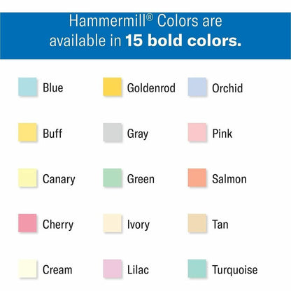 Hammermill Colors Recycled Copy Paper - Pink - Letter - 8 1/2" x 11" - 20 lb Basis Weight - Smooth - Jam-free, Archival-