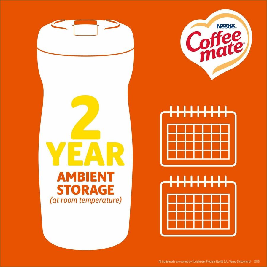 Coffee mate Hazelnut Powdered Coffee Creamer - Hazelnut Flavor - 0.94 lb (15 oz) - 1692 Serving - 12 / Carton