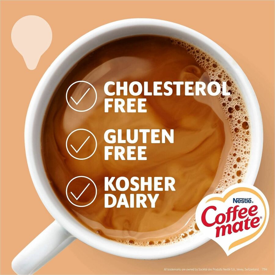 Coffee mate Vanilla Caramel Nondairy Liquid Creamer Singles - Vanilla Caramel Flavor - 0.38 fl oz (11 mL) - 200 Serving 