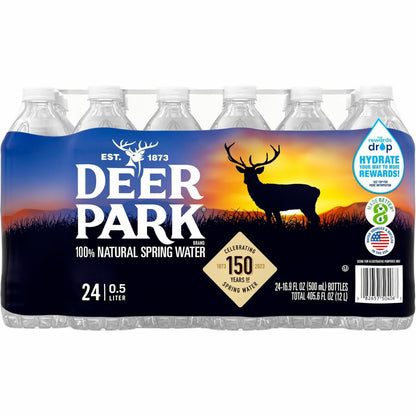 Primo Brands Premium Bottled Spring Water - Ready-to-Drink - 16.91 fl oz (500 mL) - 24/Carton - 78 / Pallet