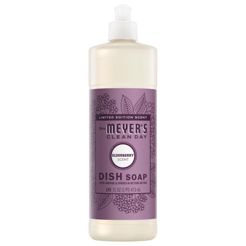 Mrs. Meyer's Clean Day Limted Edition Elderberry Scent Liquid Dish Soap 16 oz 1 pk