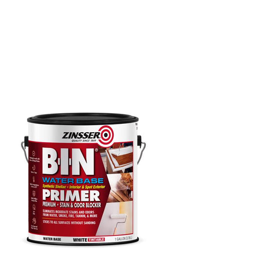 Zinsser B-I-N White Water-Based Stain and Odor Blocking Primer 1 gal