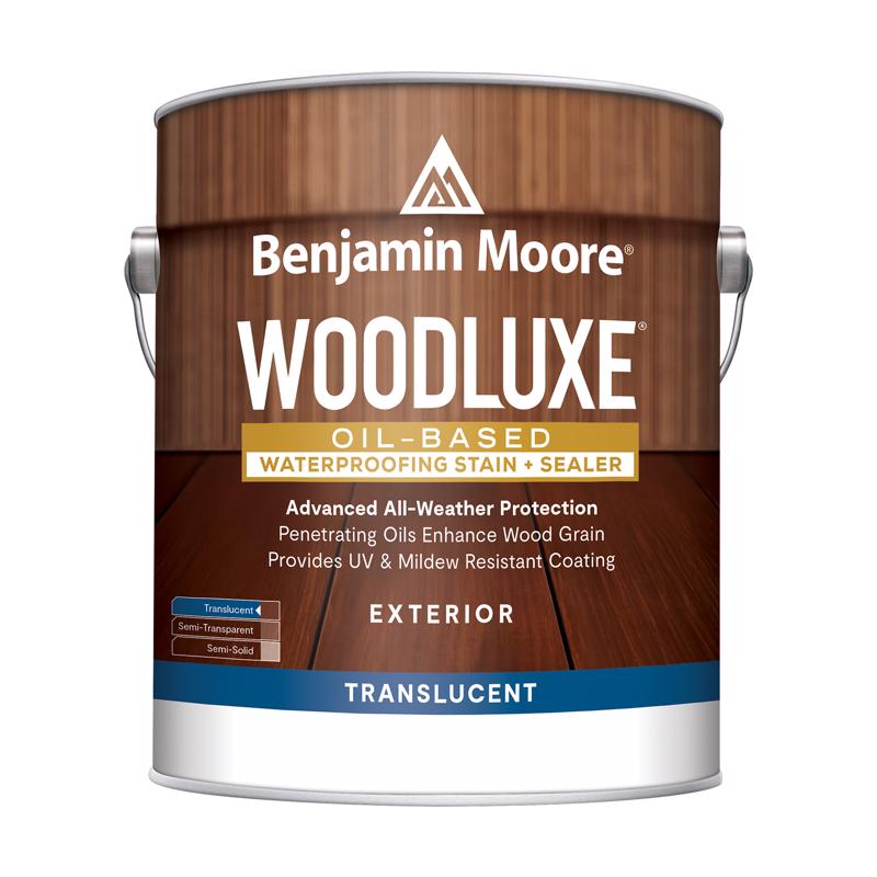 Benjamin Moore Woodluxe Transparent Bleached Gray Penetrating Oil Waterproofing Wood Stain and Seale