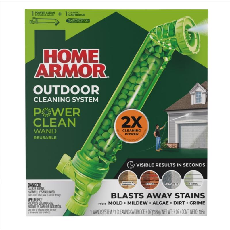 Home Armor Power Clean Wand Starter Kit House Wash 7 oz Tablets
