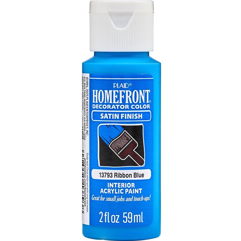 Homefront Satin Ribbon Blue Craft Paint Interior 2 oz