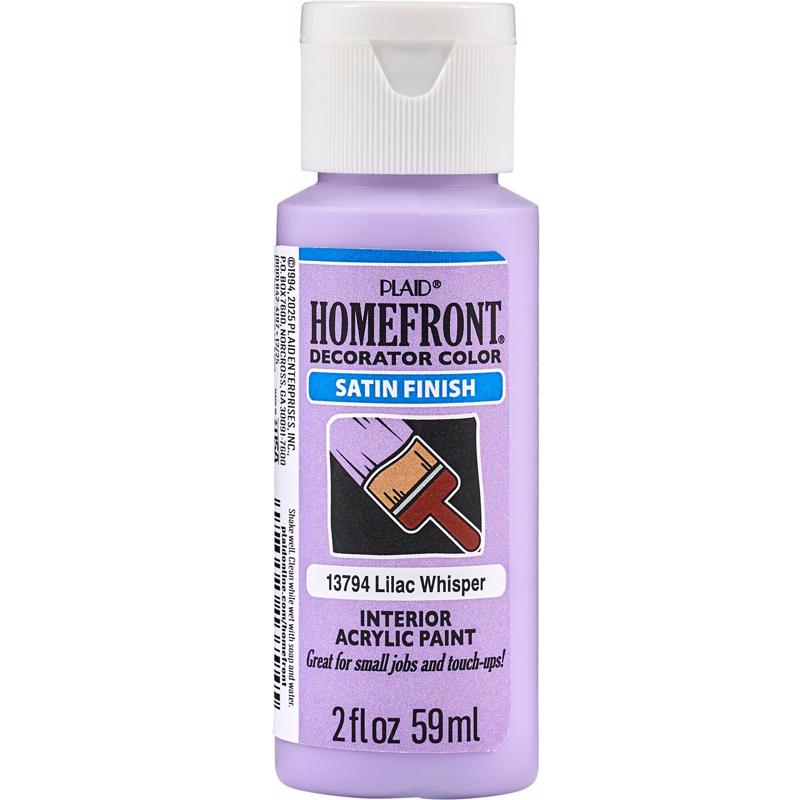 Homefront Satin Lilac Whisper Craft Paint Interior 2 oz